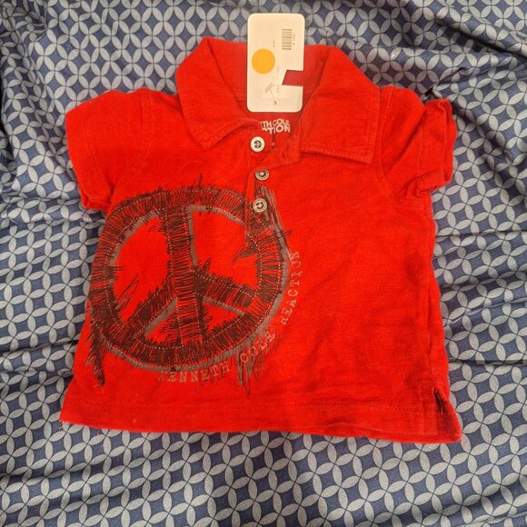 peace shirt  kenneth cole reaction 6 to 9 months - Picture 1 of 5